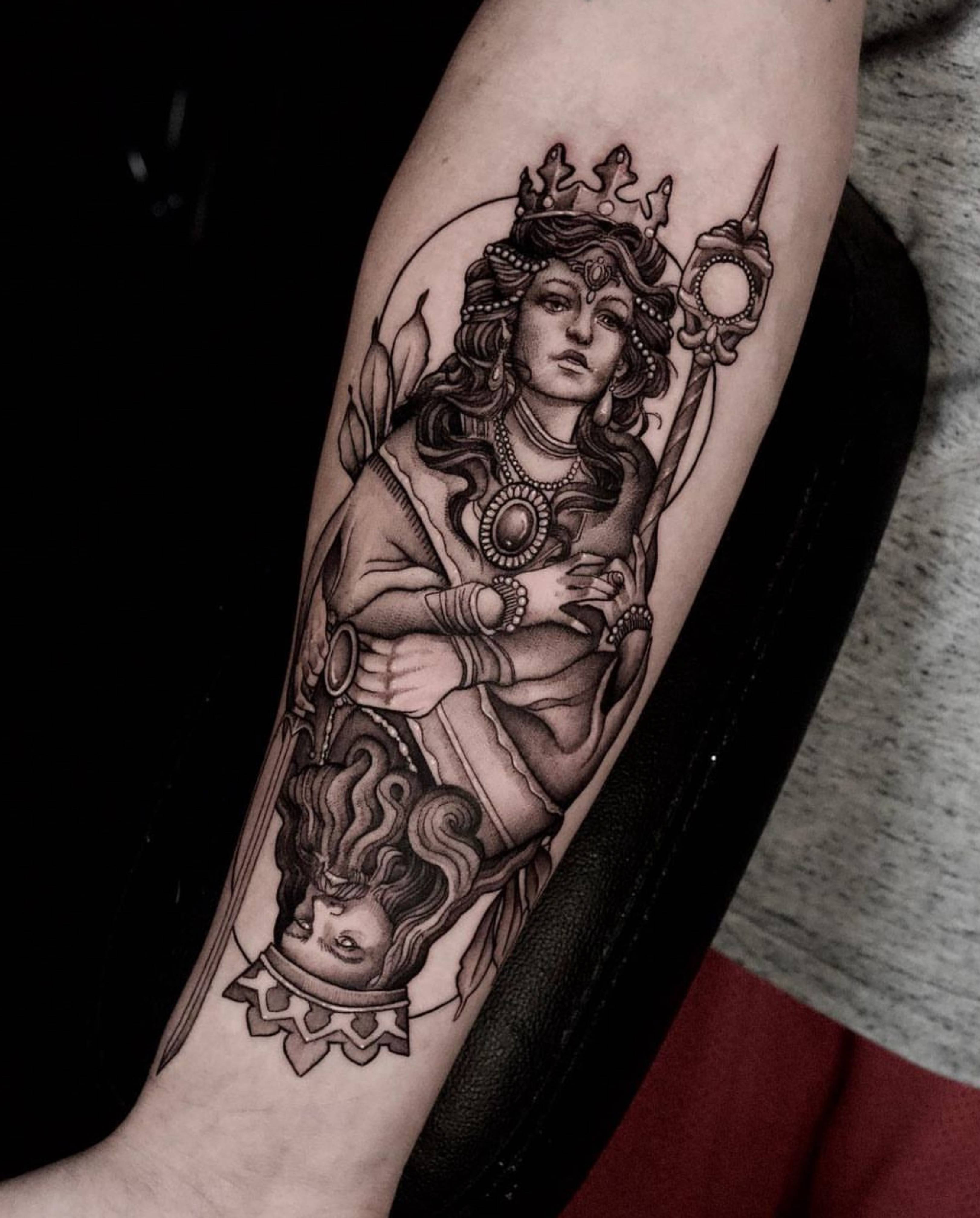 Royal Flush tattoo by Jon Nelson