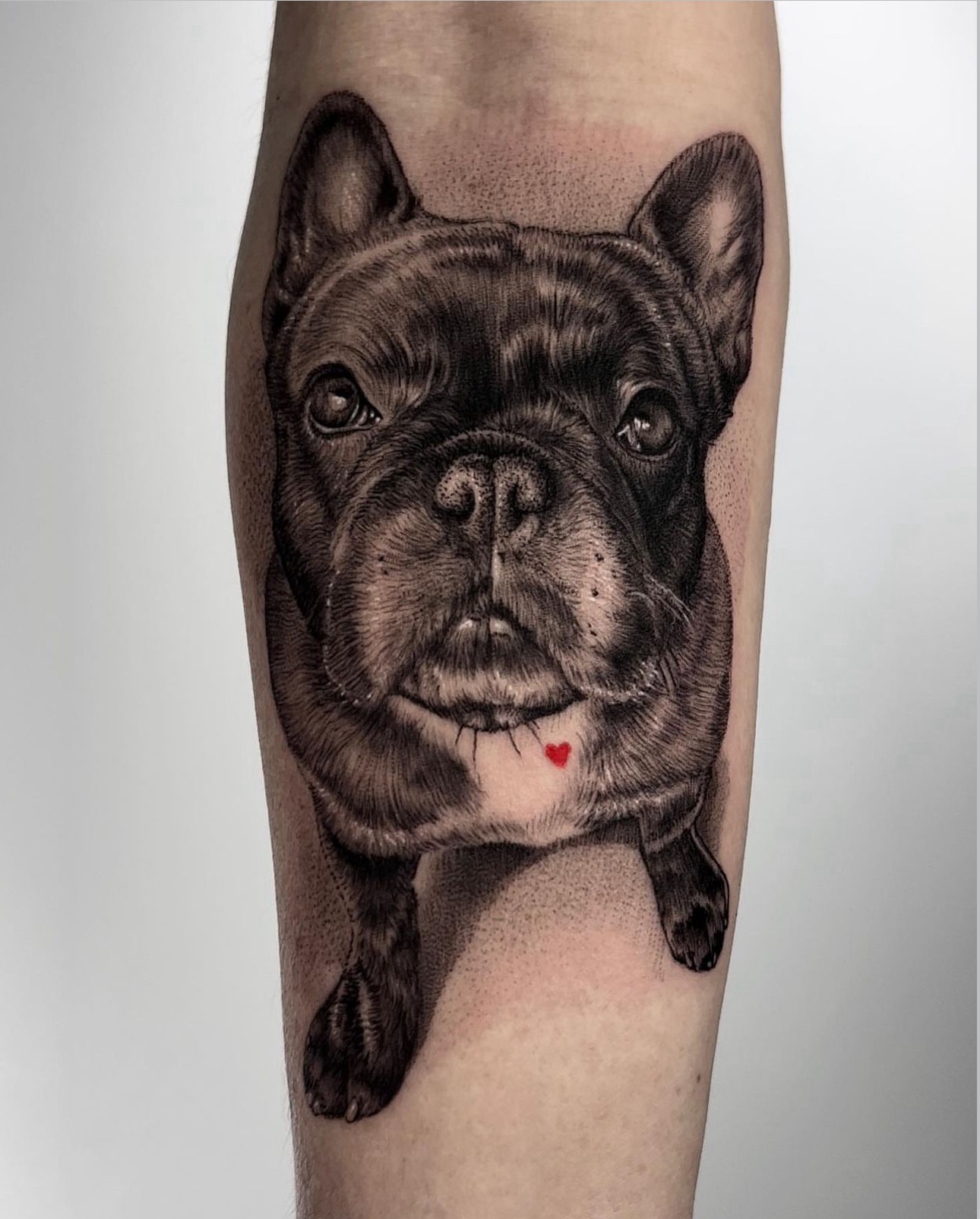 Dog Memorial tattoo by Jon Nelson